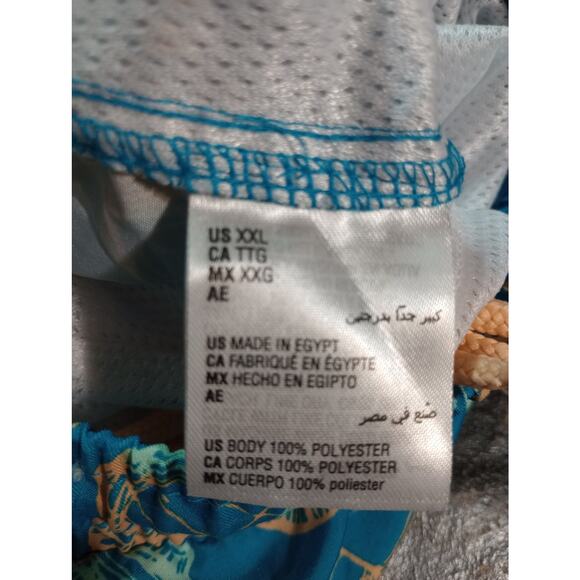 Club Room Swim Trunks Mens 2XL Blue Seashell Print Quick Dry Shorts 7" Inseam - Picture 6 of 7